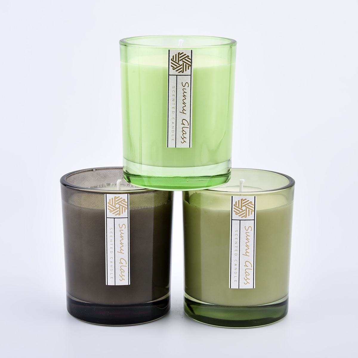 Private label glass candle holders and jars for candles