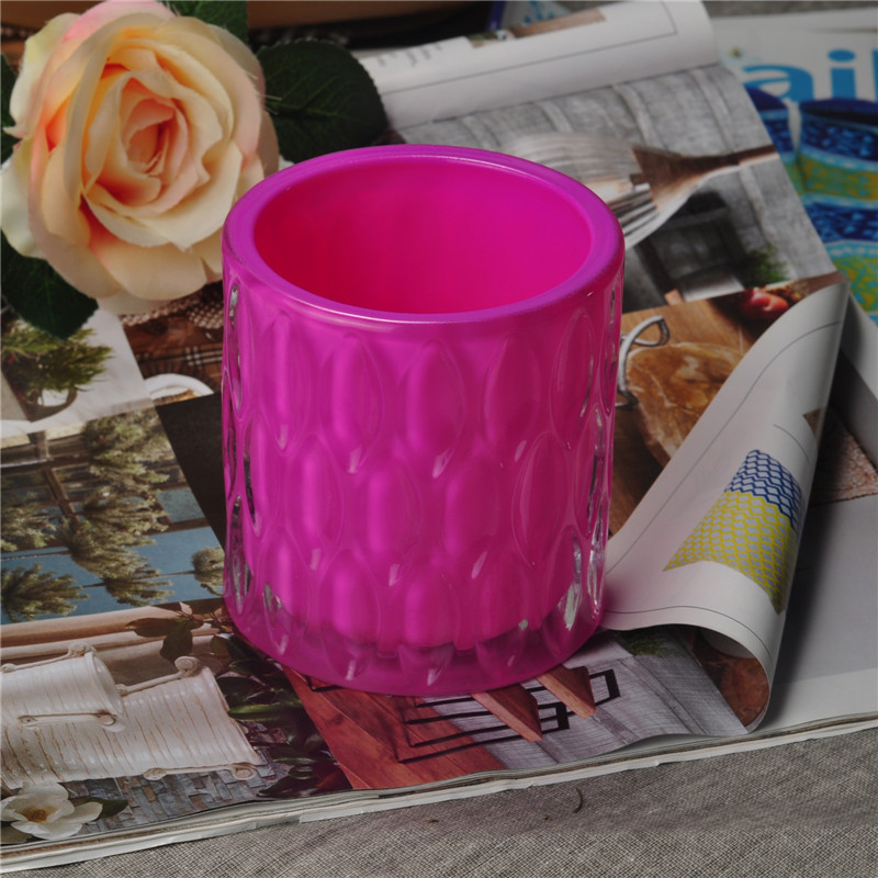 colored glass candle holder for tealight