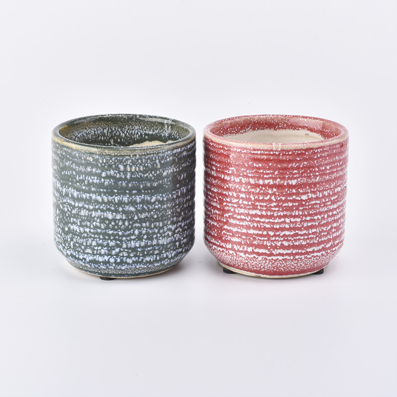 customized 350ml home decoration ceramic scented candle jar