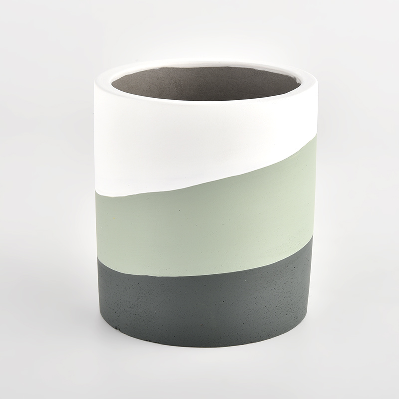 Vela de concreto personalizada que faz suprimentos frascos