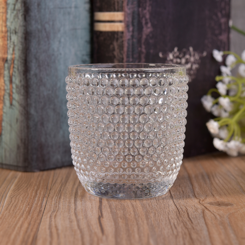 dot embossed pattern tealight candle holder