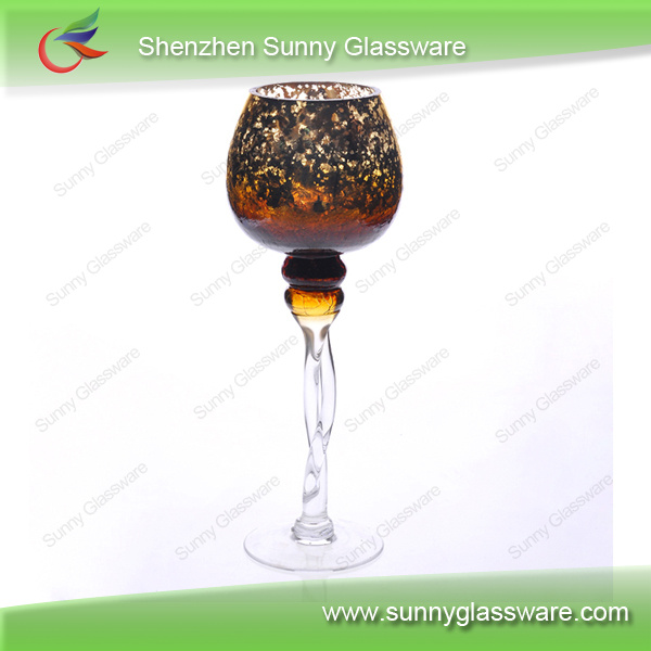 Verde placcatura bicchiere alto candeliere