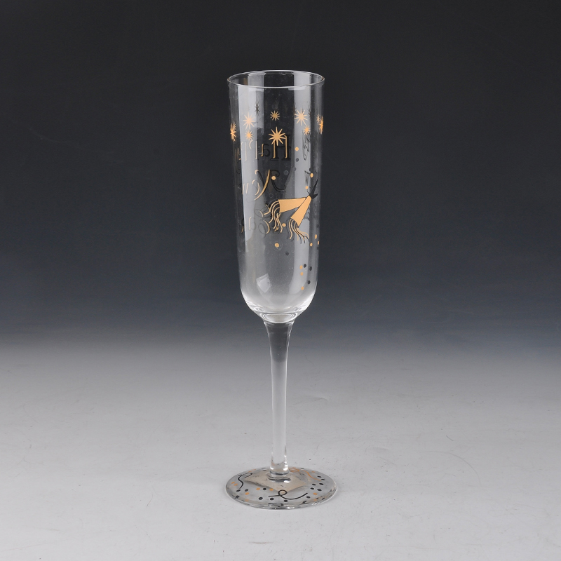 Hand bemalt Champagner-Glas