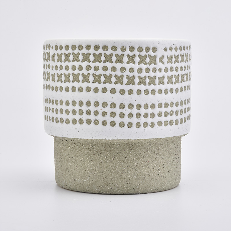 home decor ceramic candle jar toppers