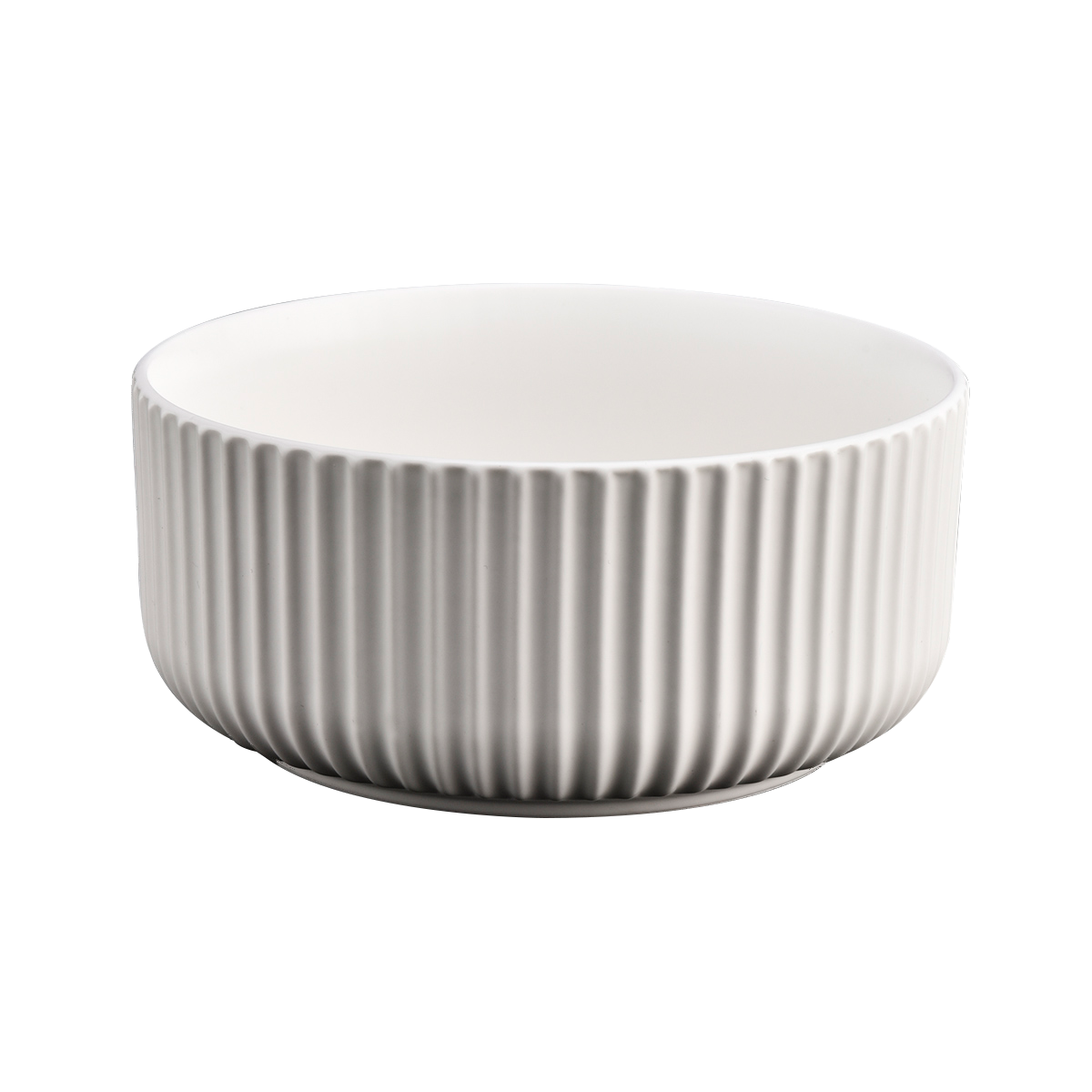 Decorazioni per la casa Grandi vasi di candela in ceramica bianca opaca