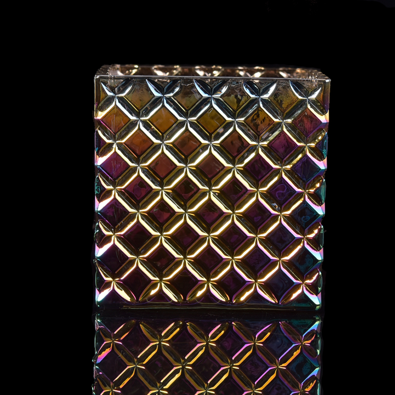 home decor square candle container in new decorations