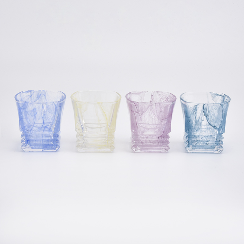 home decor whisky glass candle jars in different decorations