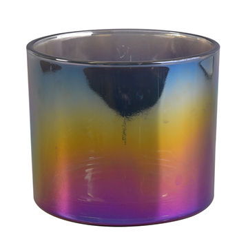 iridescence large candle jar