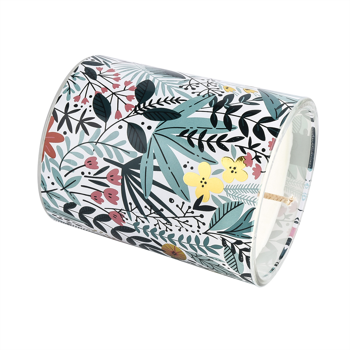 роскошные стеклянные сосуды с уникальным декором из печати стеклянная банка оптом