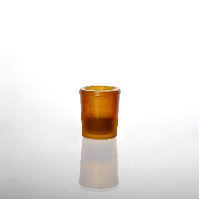 mini colored glass candle holders