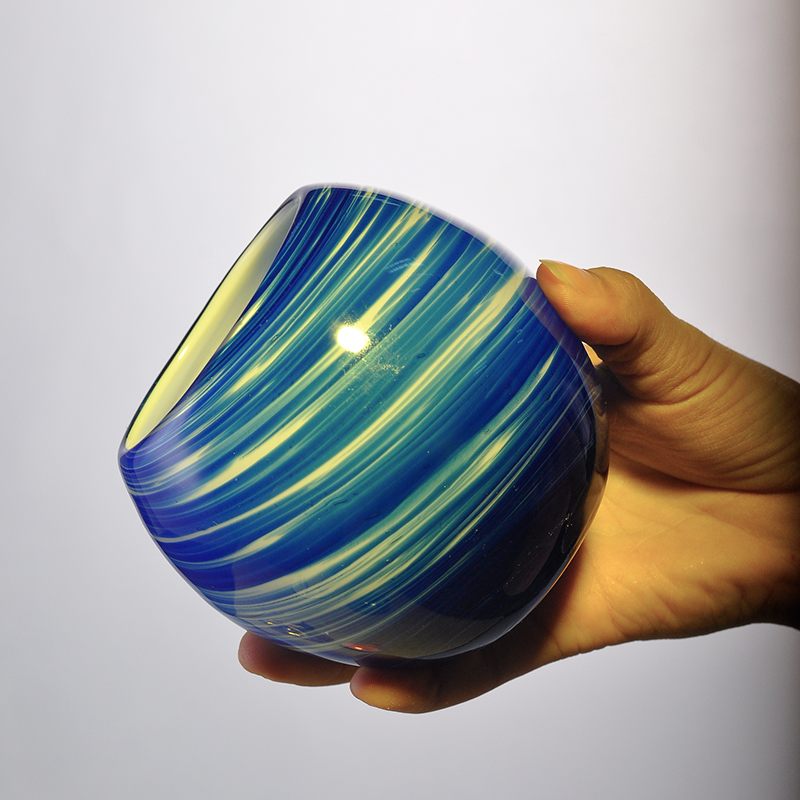 vidro soprado castiçal