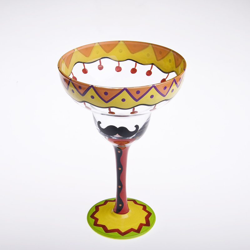 cor pintada de laranja margarita vidro