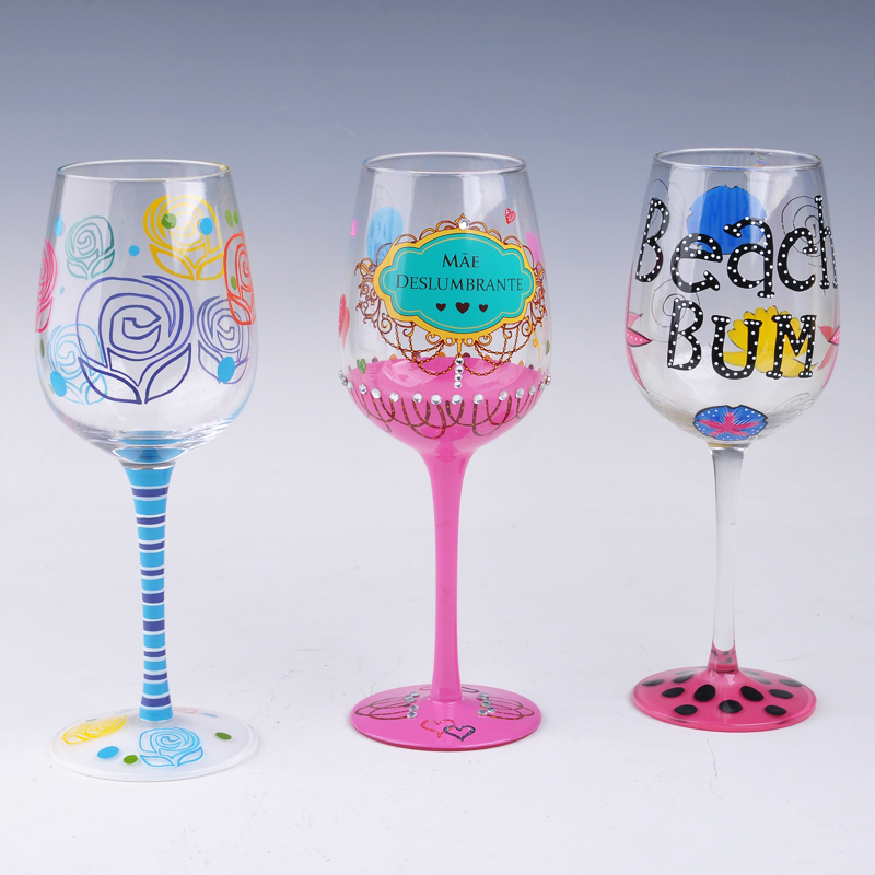 mão-de-rosa margarita vidro pintado