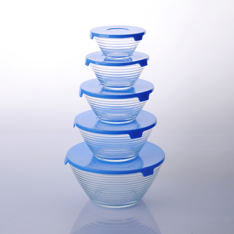 pyrex ciotole di vetro con coperchio