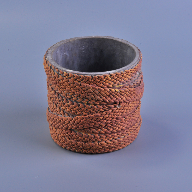 neues Design runden Zement-Kerze-Halter