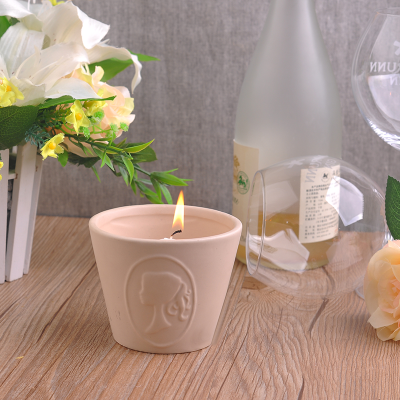 女の子のパターンのラウンド窓ガラスティーライトホルダー