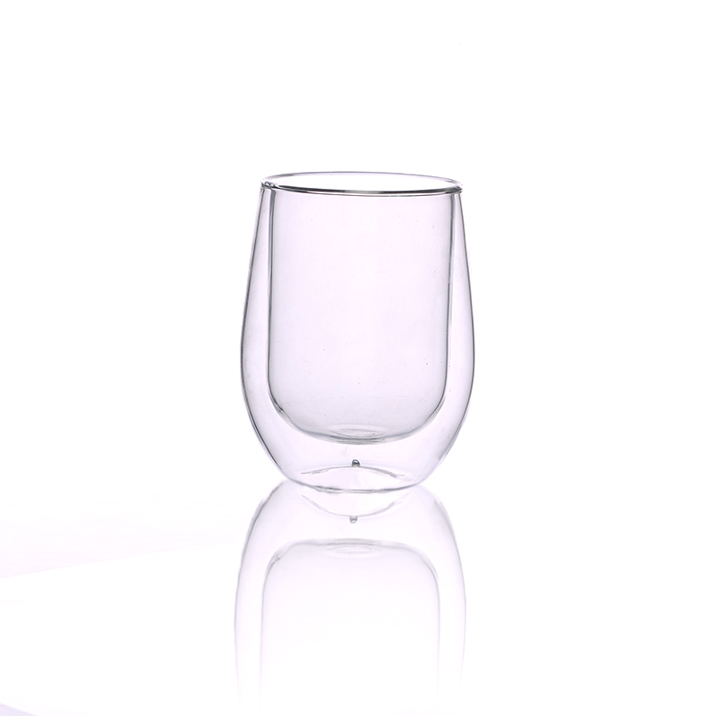 shaped high borosilicate drinking glass