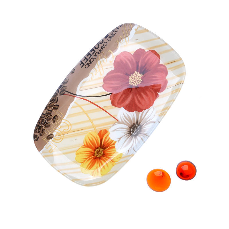 pequeno retângulo fundido placa de vidro