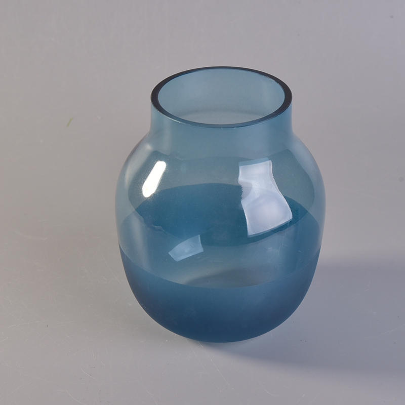 smooth frosted glass candle holders or diffuse bottle