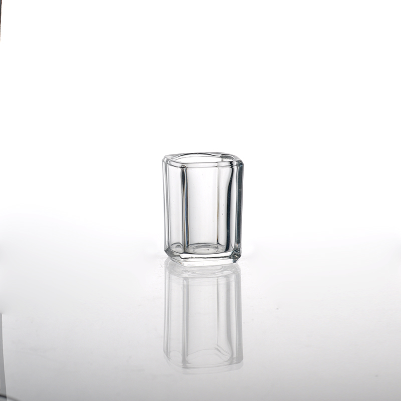 square glass candle sticks