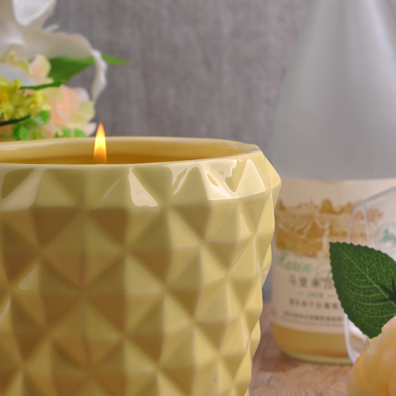 tall ceramic candle holder