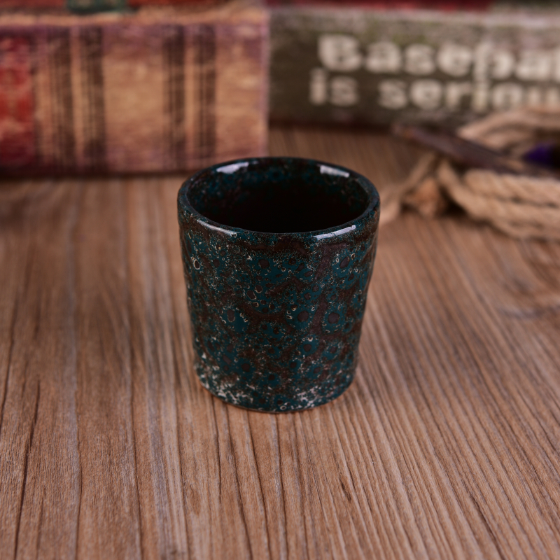 transmutation glazed decorative ceramic candle holders pillar