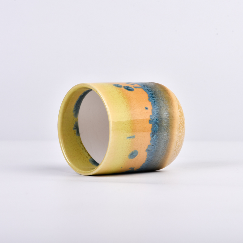 批发豪华家居装饰性陶瓷烛罐