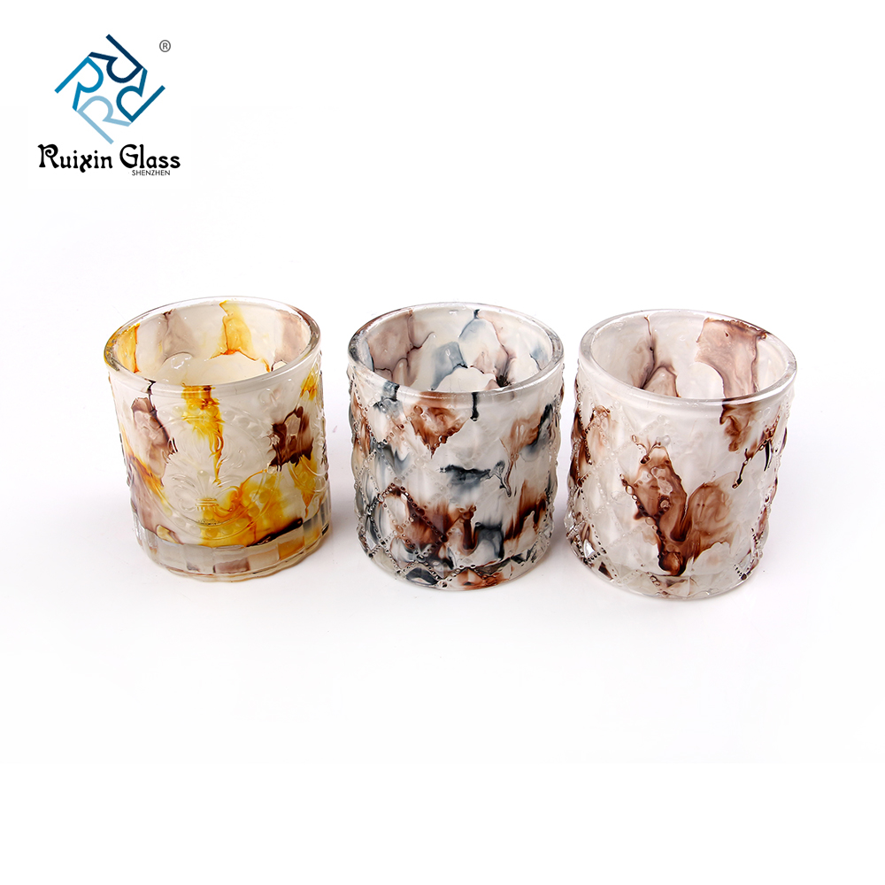 China glass flower candle holder photos