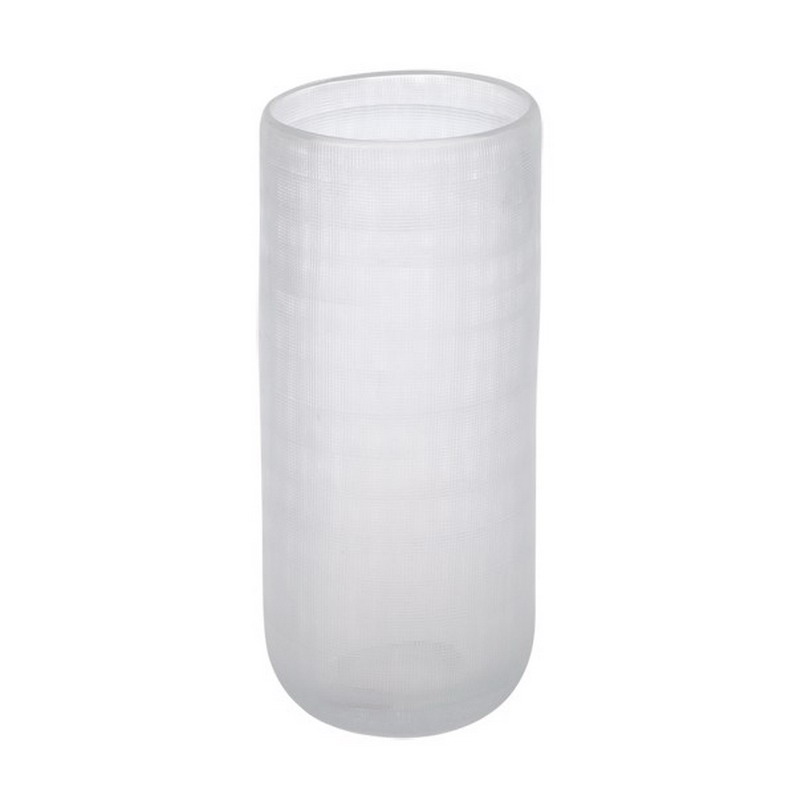 white glass vases