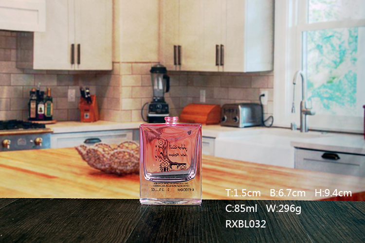 Pink Decal Perfume Bottle