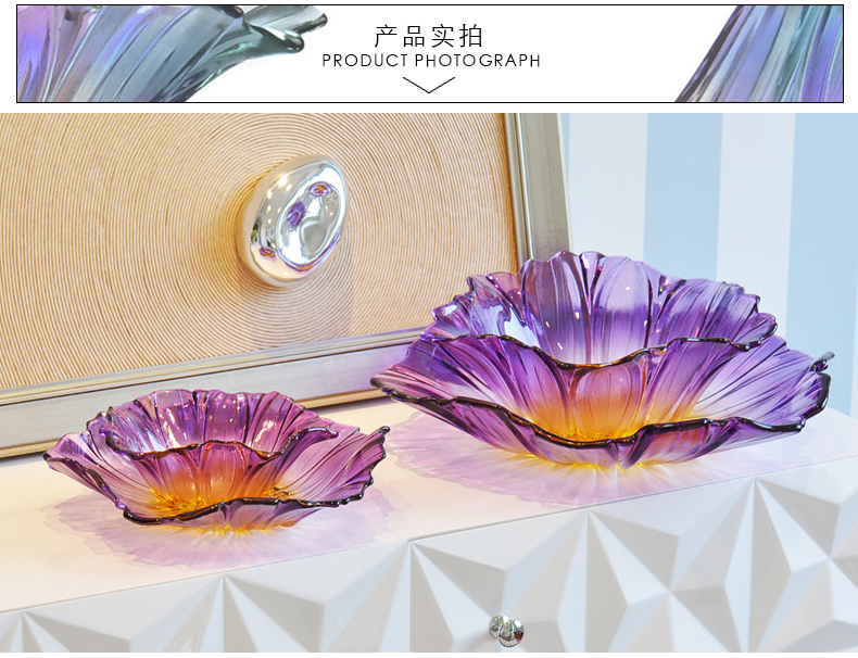 crystal glass fruit bowl