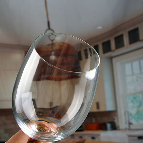 short stem wine glass