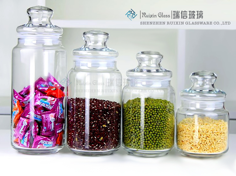 glass jars with lids