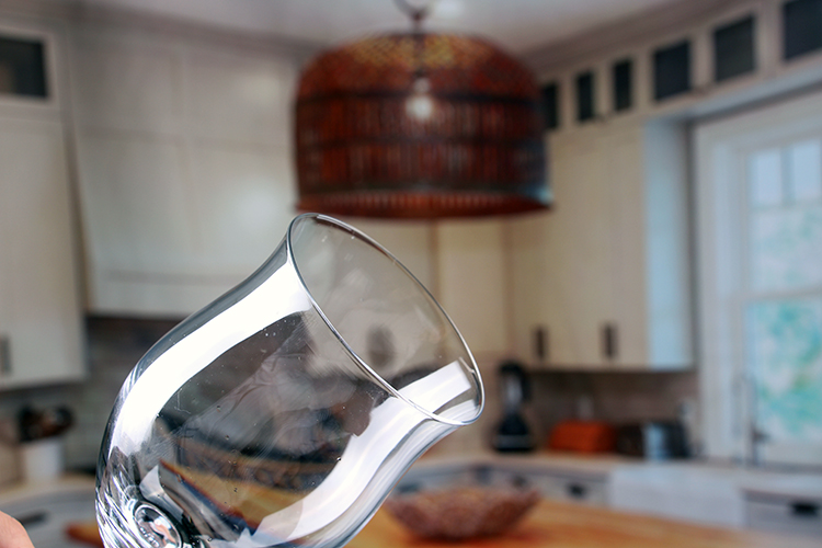 Irregular Shaped Red Wine Glasses