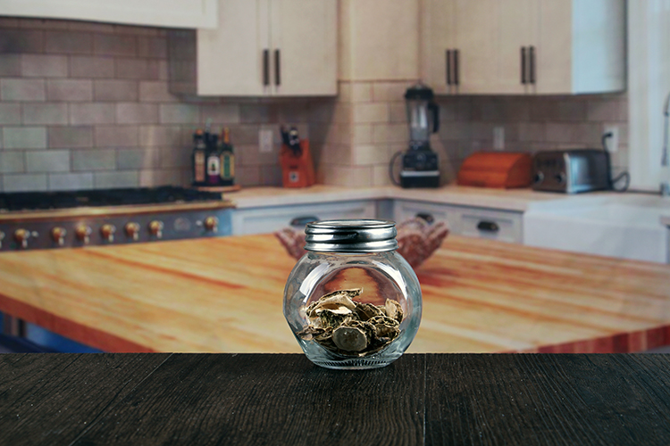 Clear glass jar whit lids