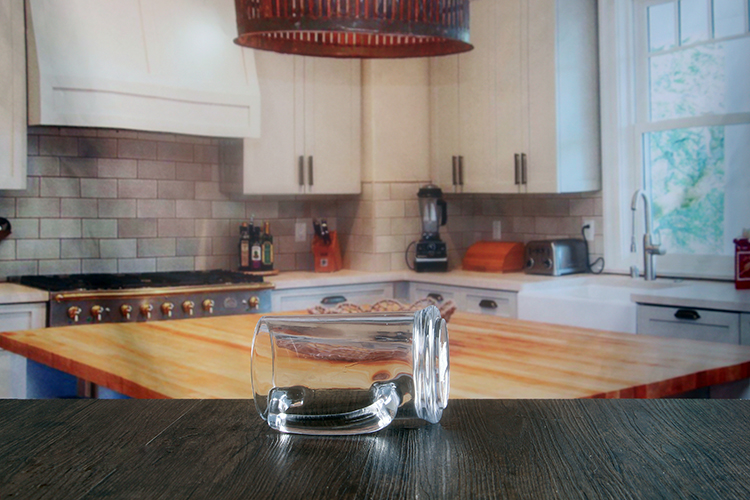 Beer Tankard Glass With Handle