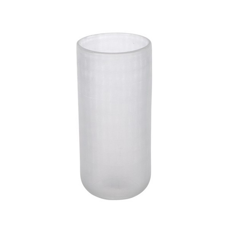 white glass vases
