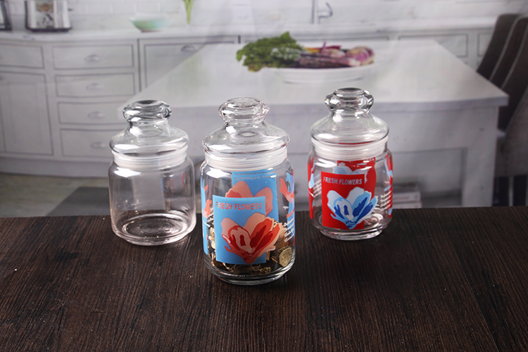 Sealed Glass Jar With Dome Lid