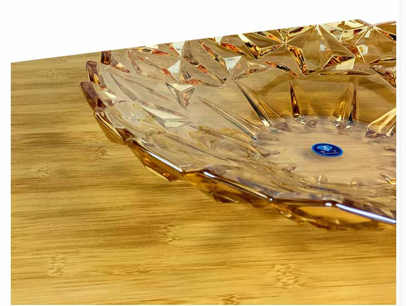 Modern personalized crystal glass fruit bowl supplier