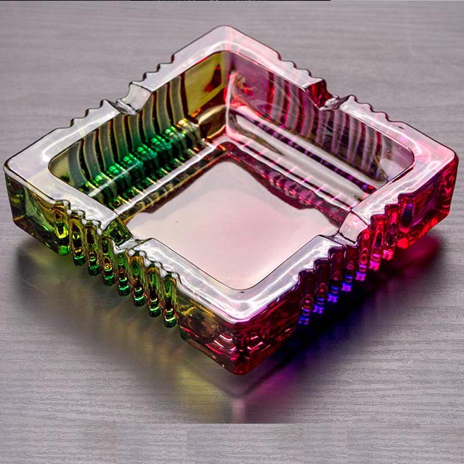 crystal glass ashtray