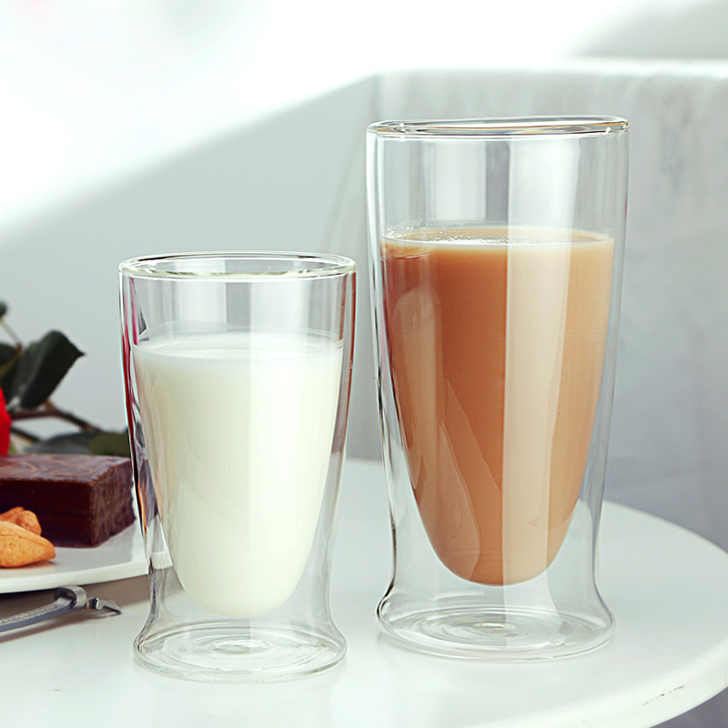 double wall glass tea cup