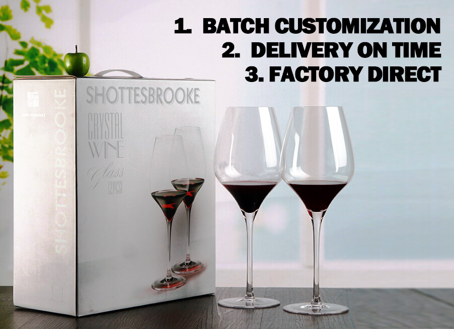 10 Customization Gold Rimmed Wine Glasses