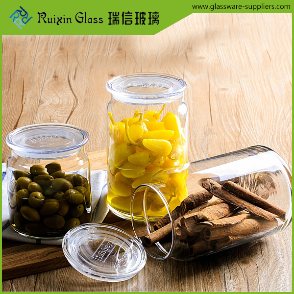 glass jars with lids