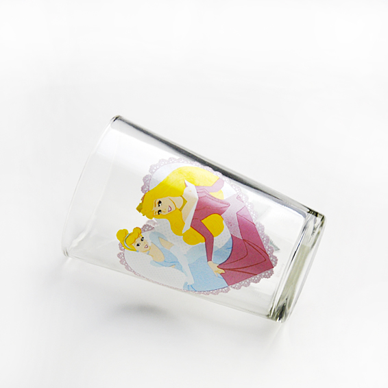 hand painted glass cup