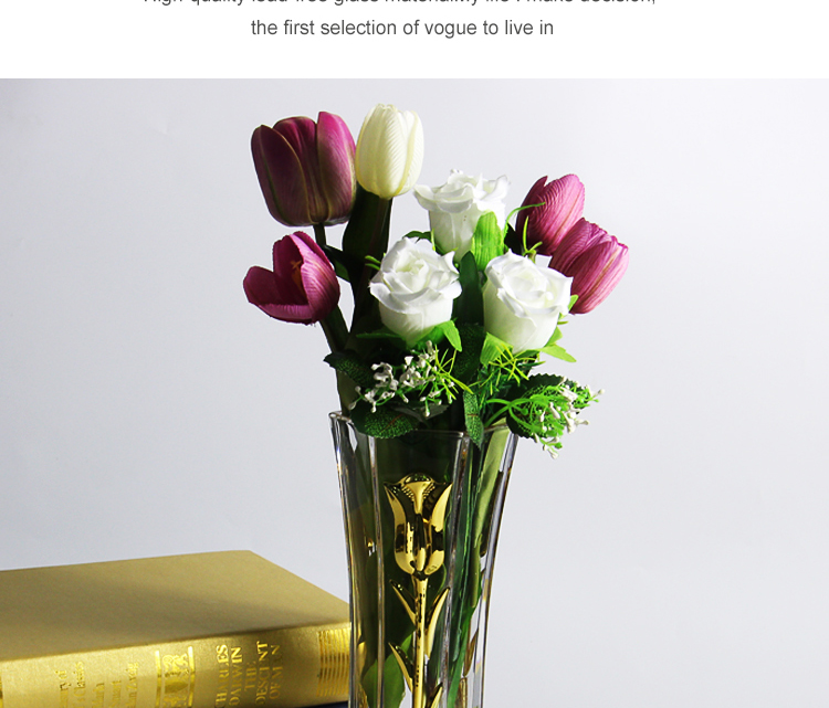 New mercury glass vases and tulip electroplating glass vase