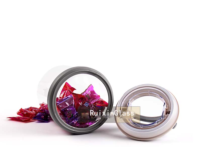 small glass canisters