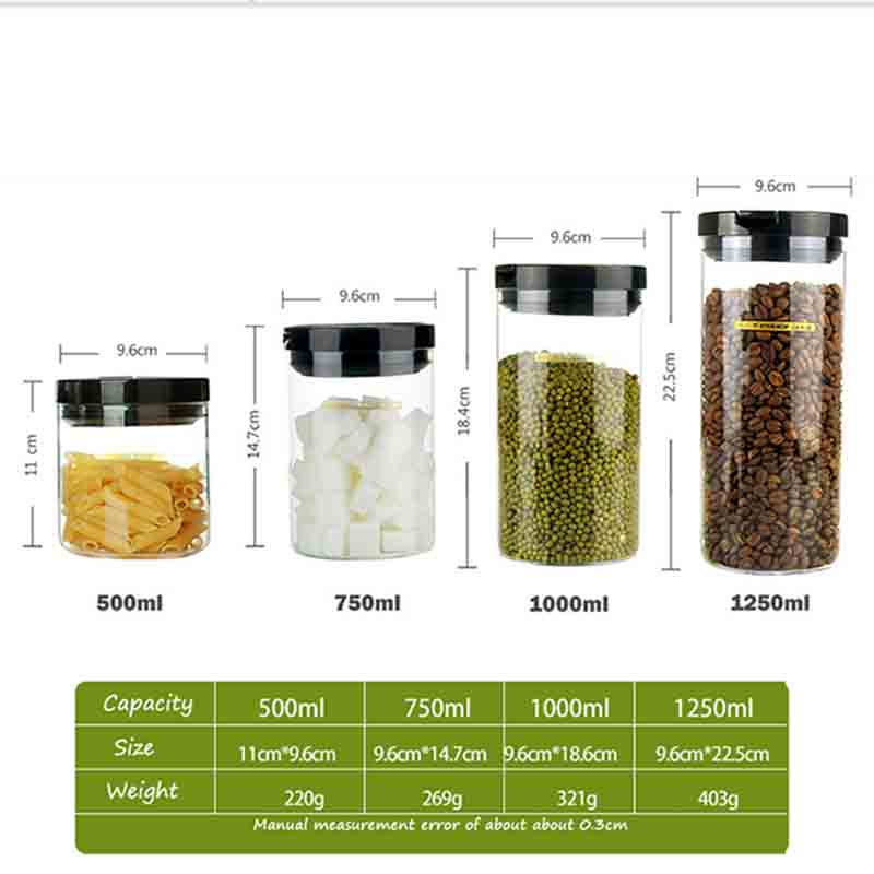 glass container with lid