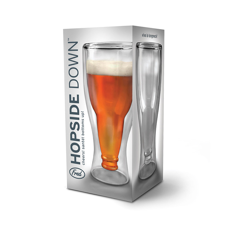 beer glass hop side down