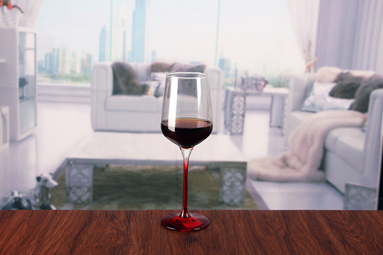 Red Stem Wine Glasses