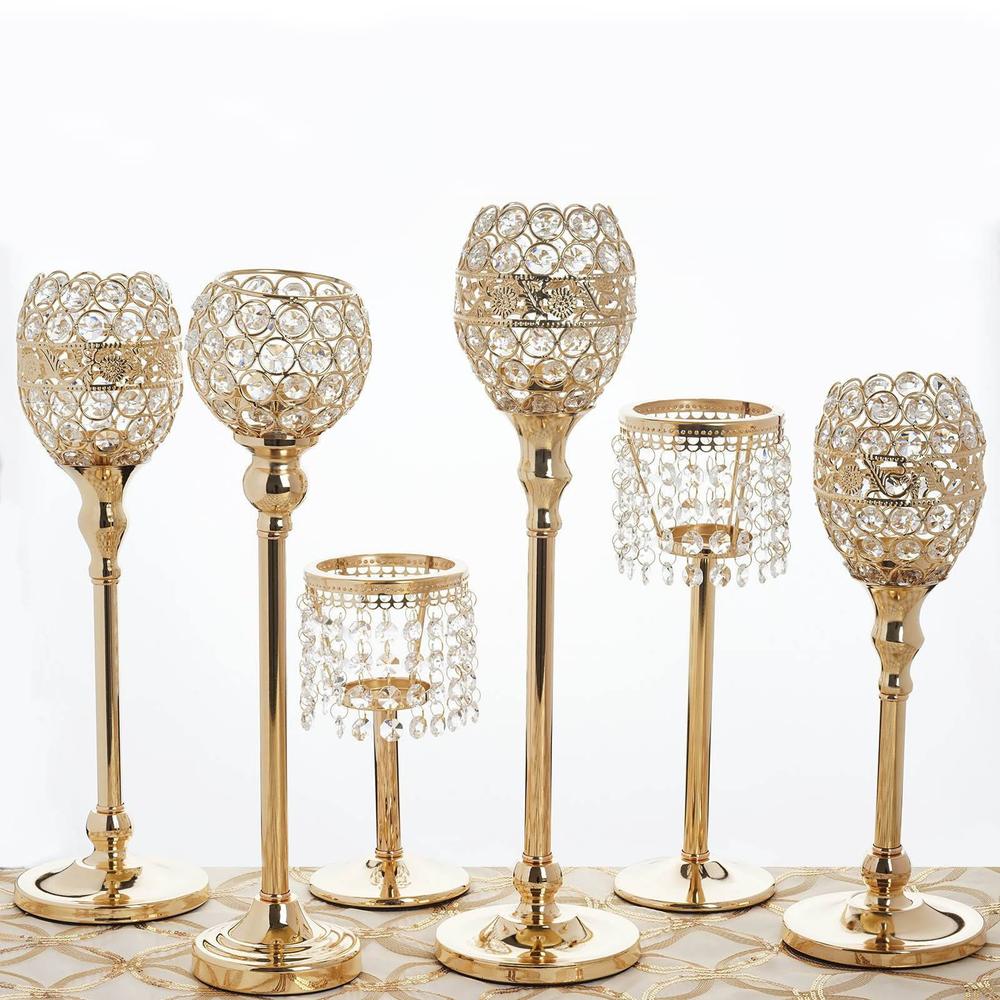 CD056 Glass Pillar Candle Holders Wholesale